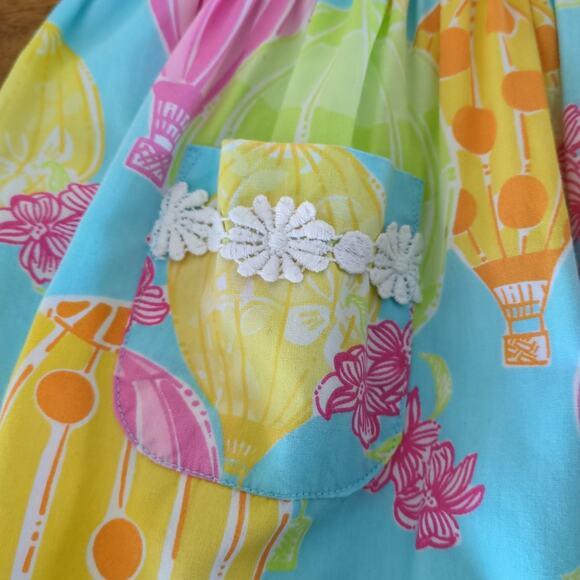 Lilly Pulitzer platinum balloon print dress - short sleeve - size 4T EUC - Picture 3 of 10